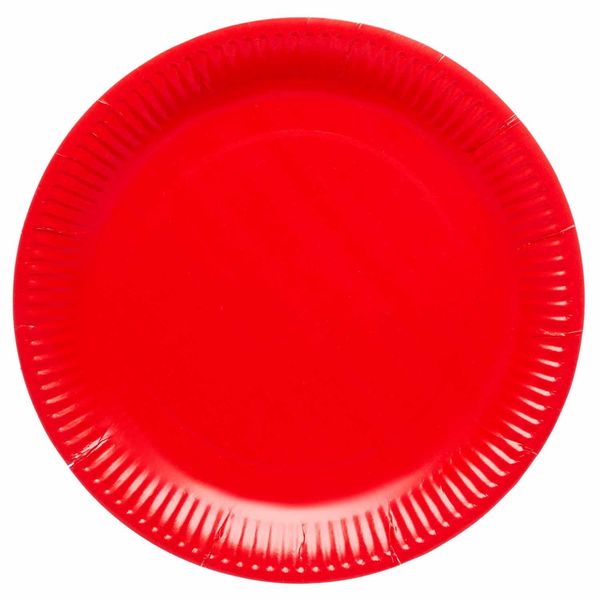 Amscan 9915400-203-66 - Fiesta Red Eco-Friendly Recyclable Paper Party Plates - 8 Pack