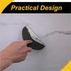 WorkBless 4 Pcs Putty Scraper 4" ABS Plastic Spatula Drywall Patch Repair Spreader Wall Covering Smoother Black