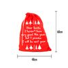 Novelty Red Felt Christmas Sacks (Dear Santa - trees)