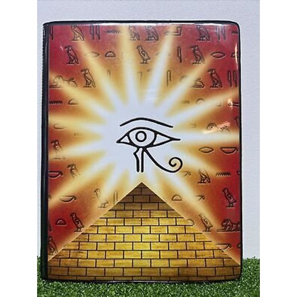 Vintage TOY SITE Ancient Egypt Pyramid Eye, Yu-Gi-Oh Trading Card Album Binder