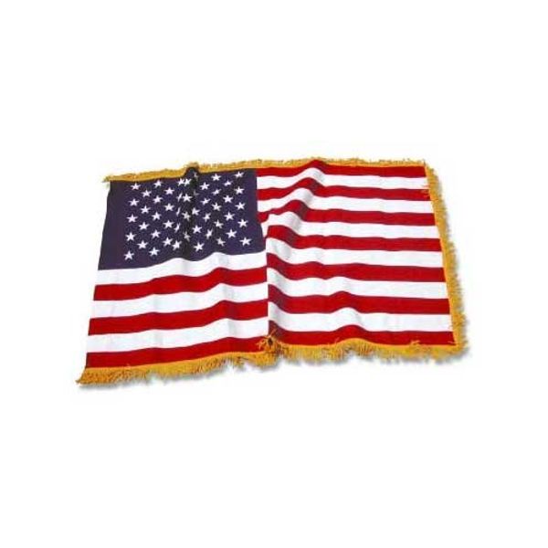 US Flag Store USA35ICF-COTTON Indoor American Flag 3ft x 5ft Cotton, Red, White, Blue, Gold