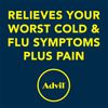 Advil Multi Symptom Cold and Flu Medicine 20 Coated Tablets for Adults