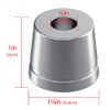 Linkidea 2 Pack Safety Razor Stand, Men's Aluminum Alloy Shaving Razor Base Holder, Manual Razor Holder for Bathroom Countertops (Silver Grey)