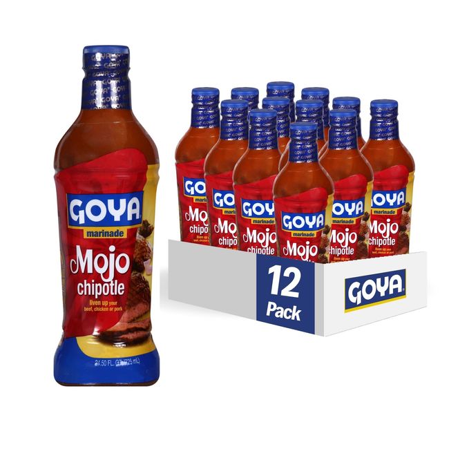 Goya Foods Chipotle Mojo Marinade, 24.5 Fl Oz (Pack of 12)