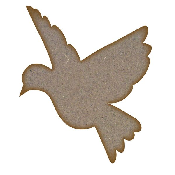 Bird (Design 4) - Laser Cut 3mm MDF Craft Shape Blanks (Extra Large)