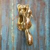 Polished Solid Brass Squirrel Door Knocker Front Door Furniture - Supplied with Fixings