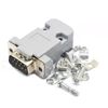 Moechando D-Sub 9 Pin DB9 Cable Mount Type End Shape: Male/Female RS232 DB9 Port Conversion Connector with Plastic Shell Cover (End Shape: Male)