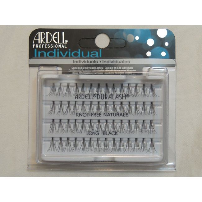 (LOT OF 10) Ardell Duralash Natural Knot-free Long Individual Black Eyelashes