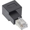 InLine® Patch Cable Adapter Cat.6A RJ45 Male/Female 90° Right Angled