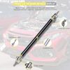 Gloss Black Front Bumper Lip Splitte + Strut Rods For Hyundai Veloster 2012-2017