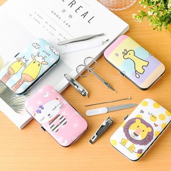 [Other]Lo Cute Portable Nail Clipper Set Toenail Clipper Marron Fashion