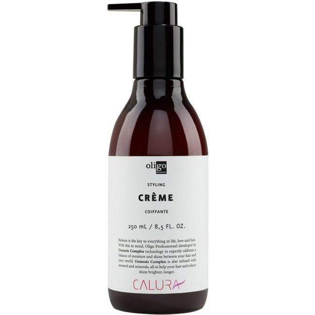 Calura Styling Creme by Oligo Professional | Curly and Straight Hair Styling Cream | Hair Cream with Osmosis Complex Technology | Paraben and Sulfate Free Women & Mens Hair Cream, 8.5oz
