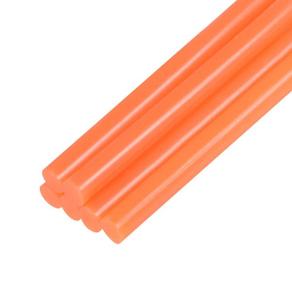 sourcing map Mini Hot Glue Sticks for Glue Gun 0.27-inch x 4-inch Orange 6pcs