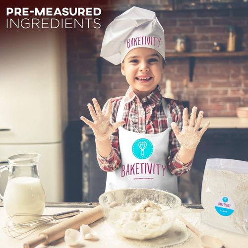 BAKETIVITY Kids Baking DIY Activity Kit - Bake Delicious Bug Cupcakes with Pre-Measured Ingredients – Best Gift Idea for Boys and Girls Ages 6-12
