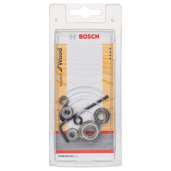 Bosch 2608629391 Ball Bearing-Set, Silver/Black, Set of 6 Pieces