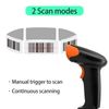 Ejoyous Handheld 1D / 2D / QR Barcode Scanner, USB Wired Bar Reader Manual/Continuous Scanning CMOS Image Sensor Support Paper/Screen for Mobile Payment, Store, Supermarket