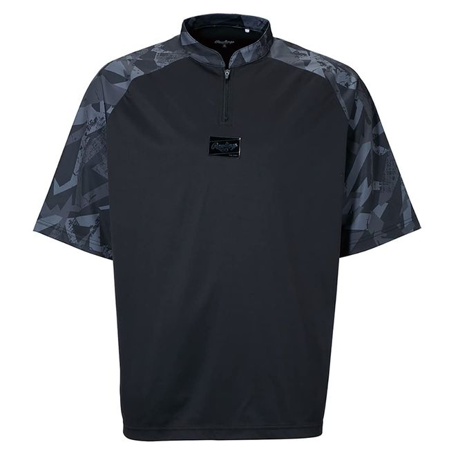 Rawlings Baseball T-Shirt AOS13HF01ZS BLACK LABEL HYPER FIELD Short Sleeve Layer (ZIP)