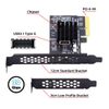 ChenYang USB 3.2 Gen2x2 Type-E Front Panel Socket to PCI-E 4X PCI Express Expansion Card Adapter