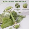 GUGUG Gua Sha and Jade Roller Set, Gua Sha Stone, Face Roller Massage Tool for Skin Care Routine, Guasha Tool for Face, Neck and Body Muscle
