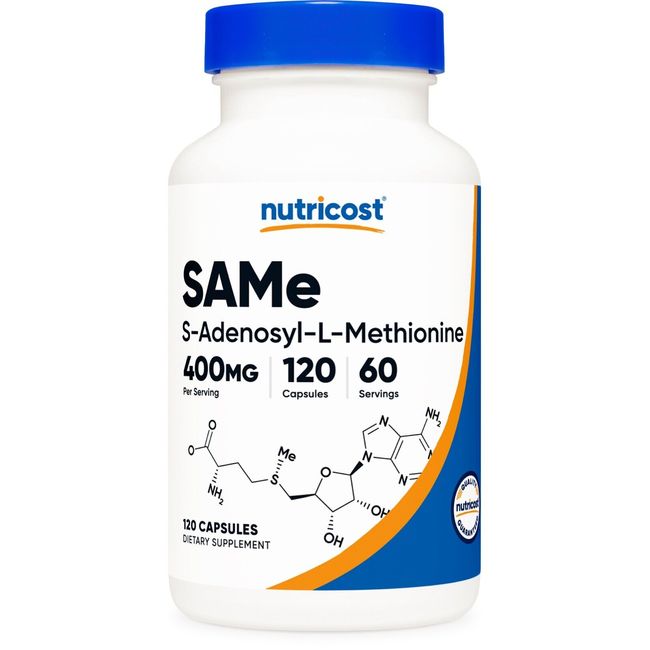 Nutricost SAM-e (S-Adenosyl-L-Methionine) 400mg, 120 Capsules