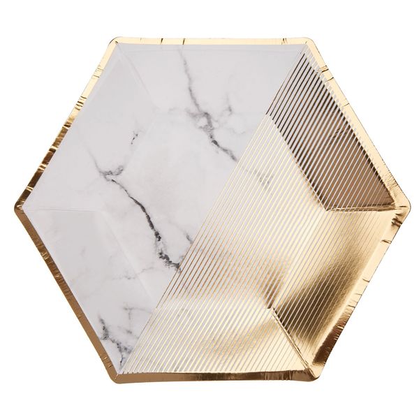 Neviti 772539 Scripted Marble Plate, Medium