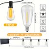 50 FT Solar String LED Lights Outdoor Waterproof With Remote Control and Timer