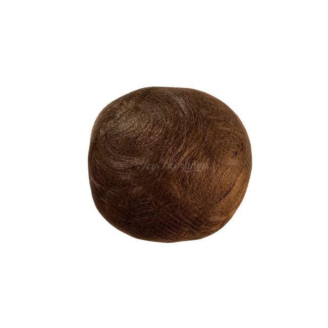 Round Hair Padding Chignon Add Volume Puff Hair Bun Maker For Lift Updo Extension Accessory Hair Style (MEDIUM, Brown)