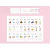 Enchantée Learning Alphabet Chart A3 Rounded Corners Waterproof