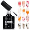 TOMICCA Clear Blooming Gel Nail Polish,Soak Off UV LED Blossom Gel Nail Polish for Spreading Effect,Nail Painting, Marble,Natural Stone,Watercolor Blooming Gel Polish Nail Art Design Manicure