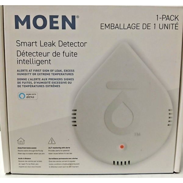 MOEN Smart Water Leak Detector System WHITE Item 209167 NEW