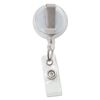 Advantus 75473 Translucent Retractable ID Card Reel, 34-Inch Extension, Clear, 12/Pack