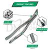Dental Extracting Forceps #151AS Serrated, Split Beak For Lower Anterior 