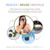 Sinutan® | Washable Bamboo Makeup Remover Pads | 16 Reusable Makeup Pads Bamboo Fiber and Cotton | 1 Konjac Face Charcoal Sponge | 1 Cotton Laundry Bag