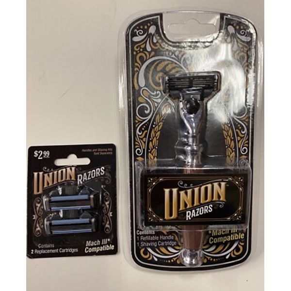 Union Razors (SS1RZ - Tigereye) w/2 Replacement Cartridges