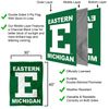 Eastern Michigan Eagles Block E Double Sided House Banner Flag