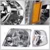 FOR 02-05 EXPLORER CHROME HOUSING AMBER CORNER HEADLIGHT HEAD LAMPS+TOOL SET