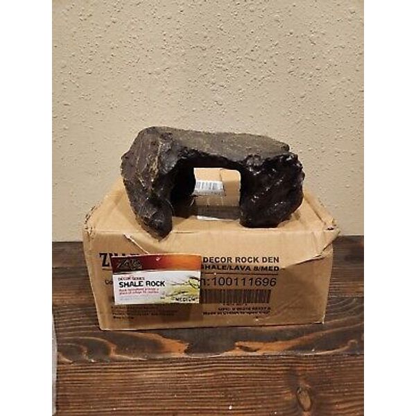 Zilla Pet Reptile Terrarium Shale Rock Den Decor Medium