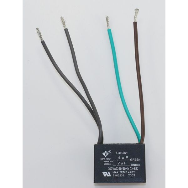 CEILING FAN CAPACITOR CBB61 4uf+7uf 4 WIRE Genuine