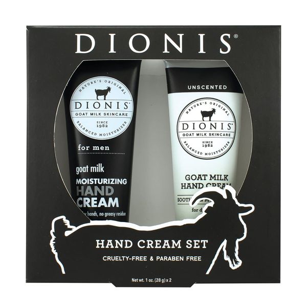 Dionis Goat Milk Skincare Men's Hand Cream Set of 2