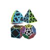 Irregular Cube Bundle Set 4Pack Skew Piraminx Megaminx Pyramorphix Stress Relief