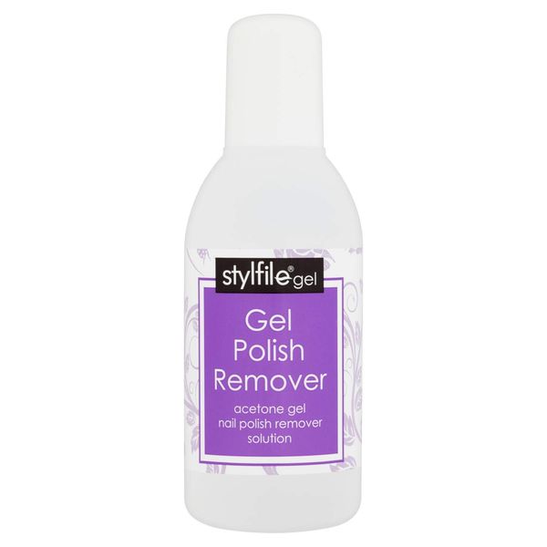 STYLFILE Gel Nail Polish Remover Solution (150ml), At Home Gel Nail Varnish or Acrylic Removal, 100% Acetone, Perfect for Soaking Off Gel Polish, Quick and Easy, Lifts Gel Polish in 15 Minutes