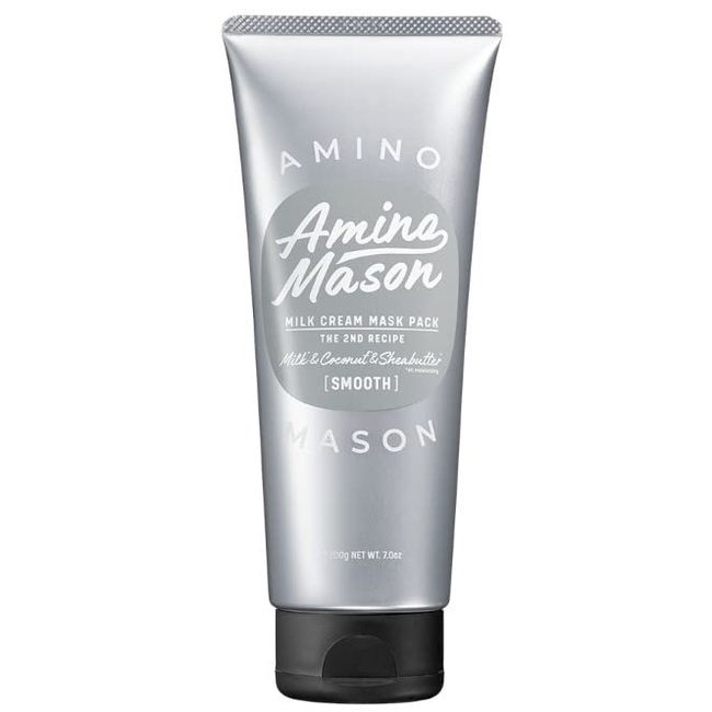 Amino Mason Smooth Repair Hair Mask, Milk, Cream, Mask Pack, Botanical, Organic Treatment, Moisturizing, Damage Care, Weak Acidity, 7.1 oz (200 g)