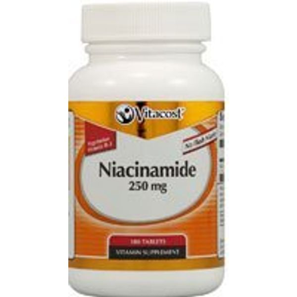 Vitacost Niacinamide (Vitamin B-3) - No Flush Niacin - 250 mg - 100 Tablets