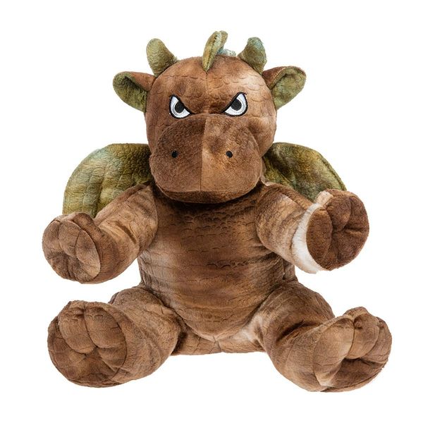 Cuddly Soft 16 inch Stuffed Brown Dragon...We Stuff 'em...You Love 'em!