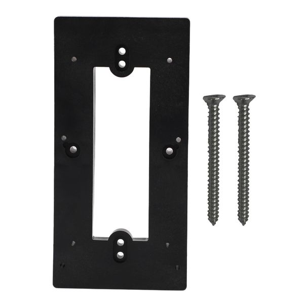 Universal Video Doorbell Mount Bracket, Mounting Bracket with Additional Utility, Compatible with Most Brands (Black)