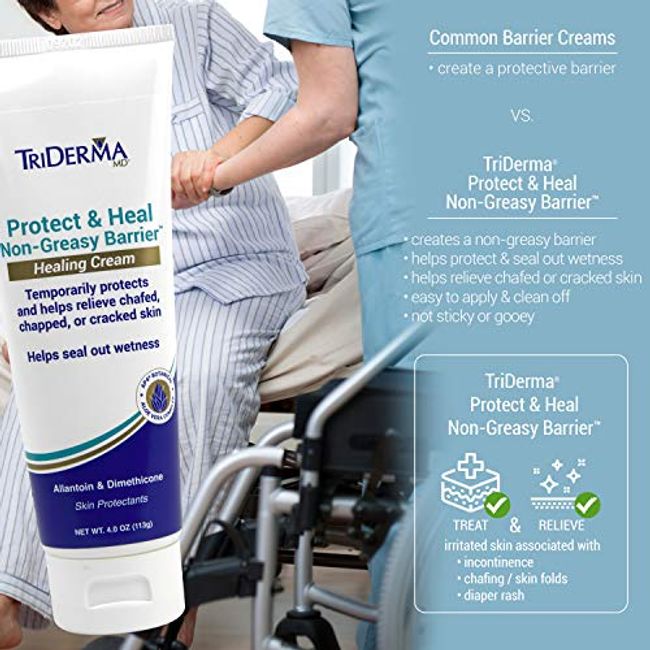 TriDerma MD Pressure Sore Relief Healing Cream for Bed Sores Treatment,  Ulcers, Pressure Sores, Wound Healing, Chafed Skin and Hard-to-Heal Skin  Sores