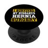 I Survived My Husband's Hernia Surgery Funny Post-Operation PopSockets with Interchangeable PopGrip