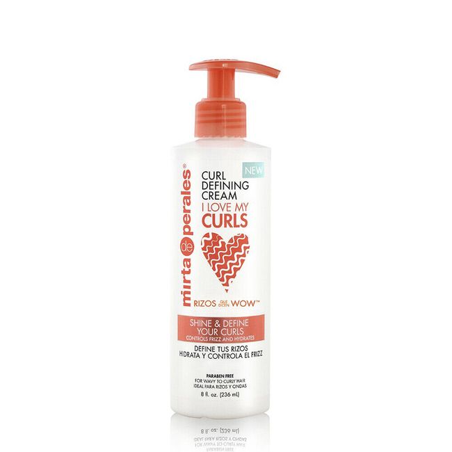 Mirta de Perales Love My Curls Hair Cream. With Coconut Oil & Shea Butter. 8 oz