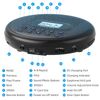 Portable CD Player with Dual Stereo Speakers, Rechargeable CD Player for Car ...