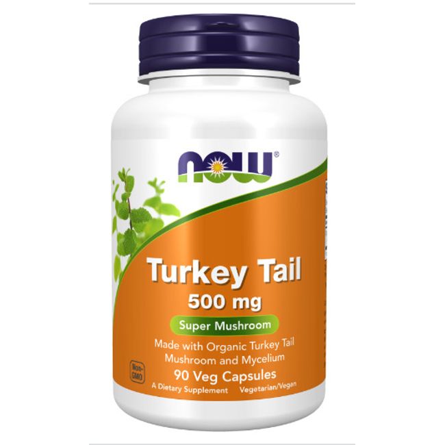 Now Turkey Tail 500mg, 90 Veg Capsules